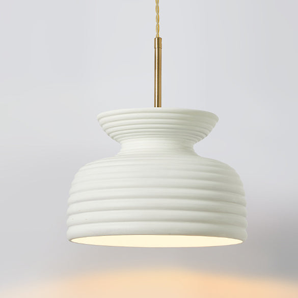 Traditional French Iron & Resin Round 1-Light Pendant Light For Dining Room