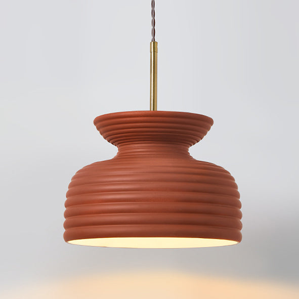 Traditional French Iron & Resin Round 1-Light Pendant Light For Dining Room