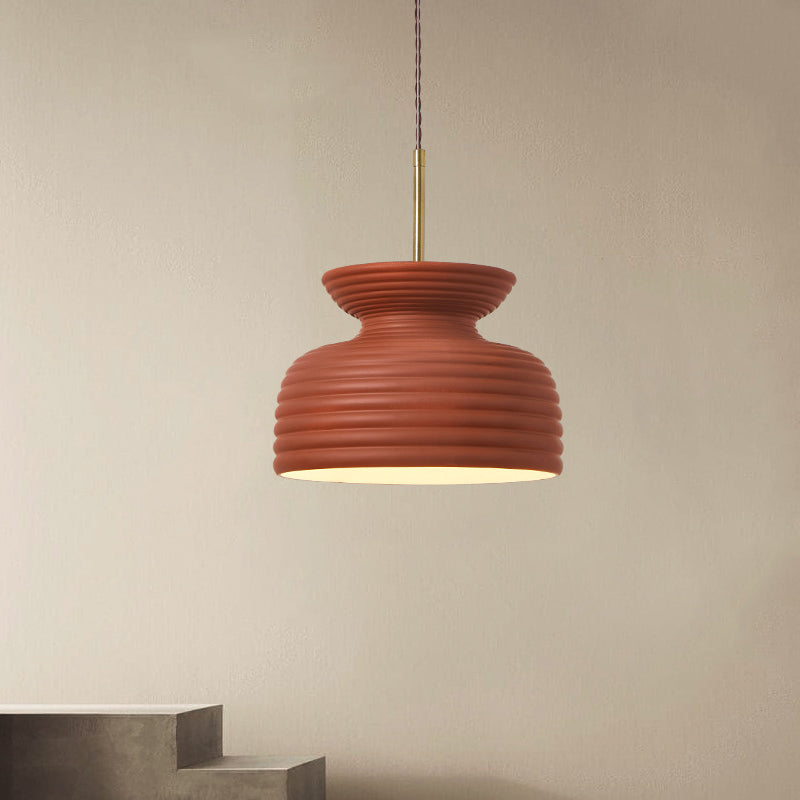 Traditional French Iron & Resin Round 1-Light Pendant Light For Dining Room