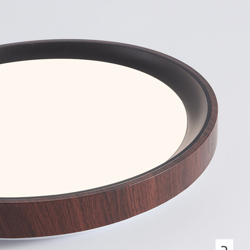 Modern Minimalist Iron & Acrylic Round LED Flush Mount Ceiling Light For Bedroom & Living Room