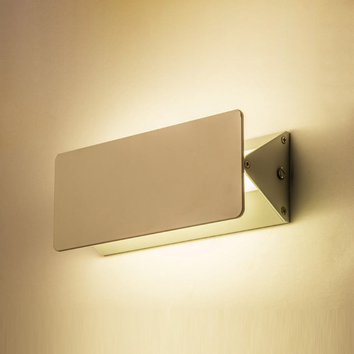 Applique murale LED rectangulaire minimaliste moderne en aluminium pour chambre et salon 