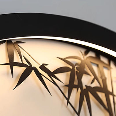 Modern Minimalist Iron & Acrylic Round LED Wall Sconce Lamp For Outdoor Courtyard & Garden