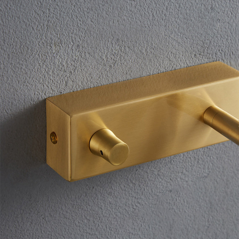 Modern Minimalist Brass Rectangle & Cylinder LED Wall Sconce Spotlight For Bedroom & Living Room