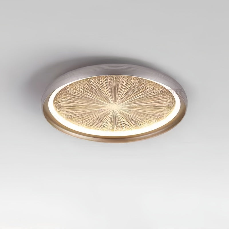 Modern Minimalist Aluminum & PC Round LED Flush Mount Ceiling Light For Bedroom, Living Room