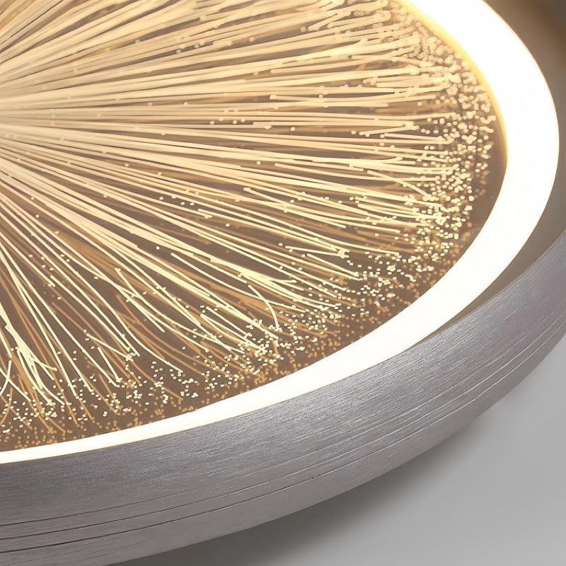 Modern Minimalist Aluminum & PC Round LED Flush Mount Ceiling Light For Bedroom, Living Room