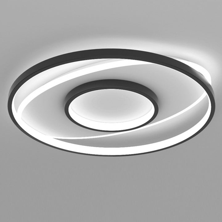 Modern Minimalist Iron Round &amp; Square LED Flush Mount Ceiling Light For Bedroom And Living Room