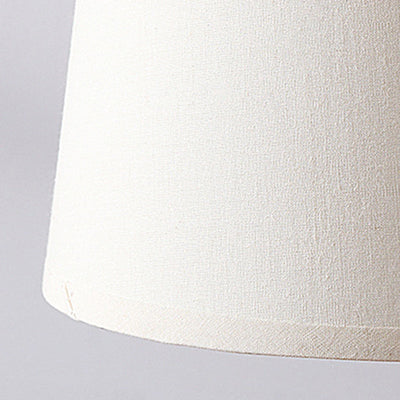 Contemporary Nordic Ceramic And Fabric 1-Light Table Lamp With Soft, Even Light For Bedroom & Living Room