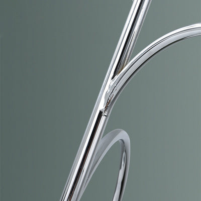Contemporary Nordic Metal & Glass Round 3-Light Chandelier For Bedroom & Living Room