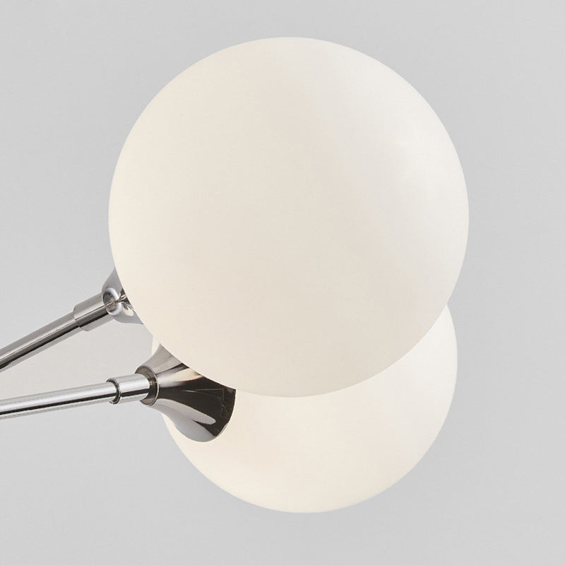Contemporary Nordic Iron & Glass Branch-Style 3/5/8-Light Chandelier For Bedroom & Living Room