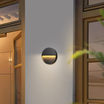 Modern Minimalist Waterproof Aluminum Round & Square LED Wall Sconce For Outdoor, Patio & Garden