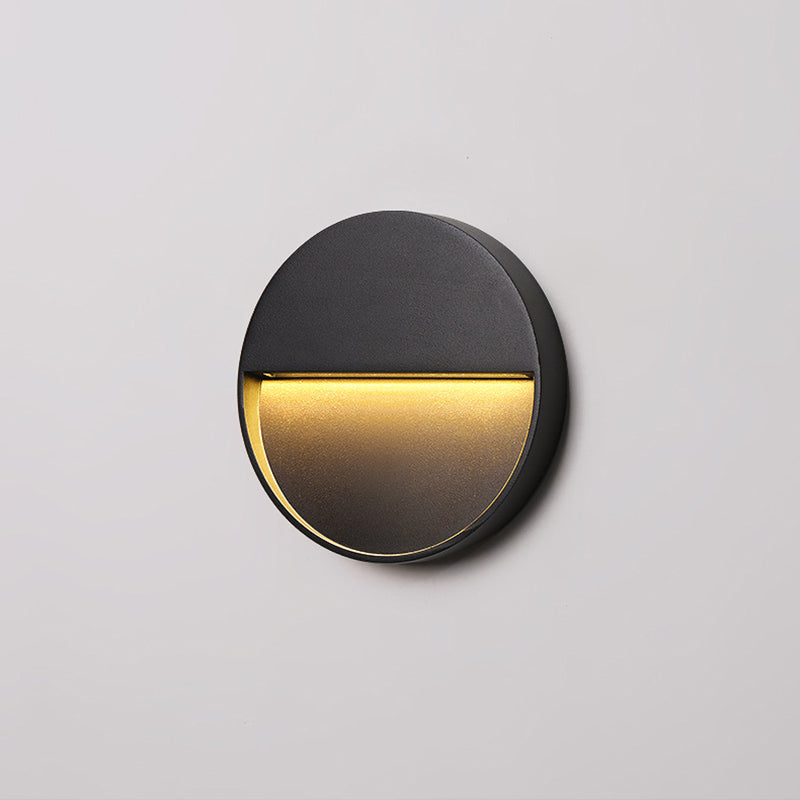 Modern Minimalist Waterproof Aluminum Round & Square LED Wall Sconce For Outdoor, Patio & Garden