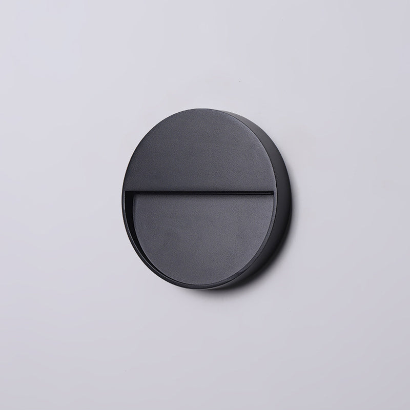 Applique murale LED ronde et carrée en aluminium étanche minimaliste moderne pour extérieur, patio et jardin 