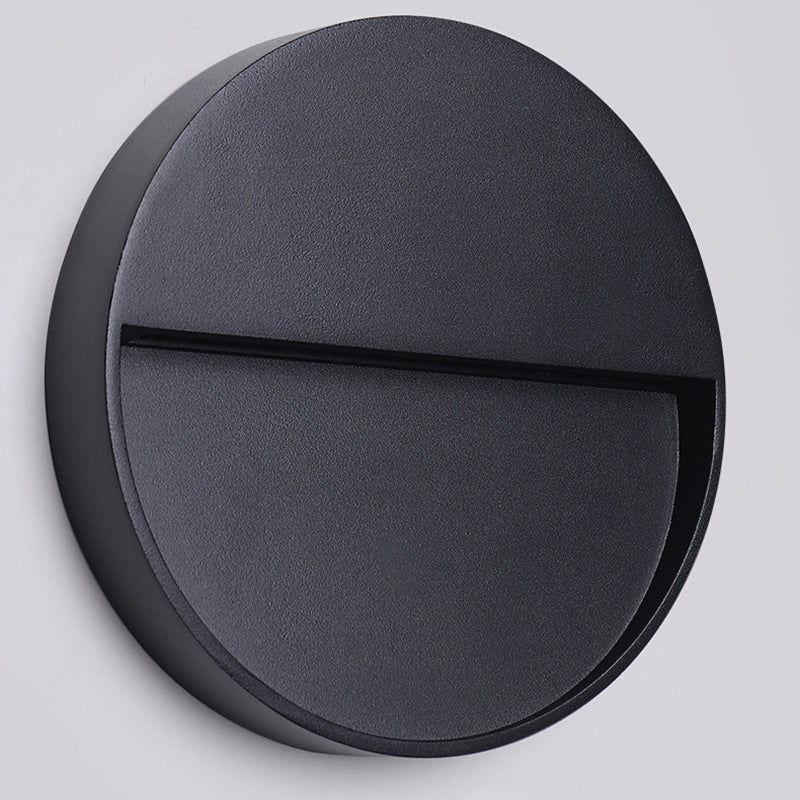 Applique murale LED ronde et carrée en aluminium étanche minimaliste moderne pour extérieur, patio et jardin 
