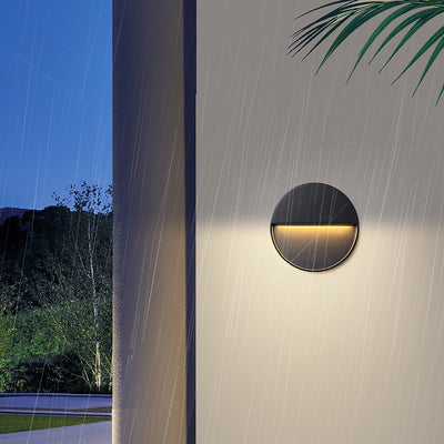 Modern Minimalist Waterproof Aluminum Round & Square LED Wall Sconce For Outdoor, Patio & Garden