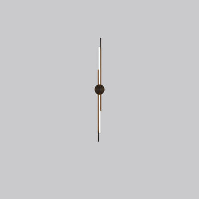 Modern Minimalist Brass And Acrylic Linear LED Wall Sconce Lamp For Bedroom And Living Room