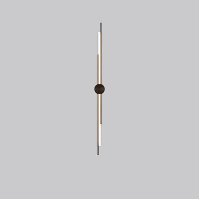 Modern Minimalist Brass And Acrylic Linear LED Wall Sconce Lamp For Bedroom And Living Room