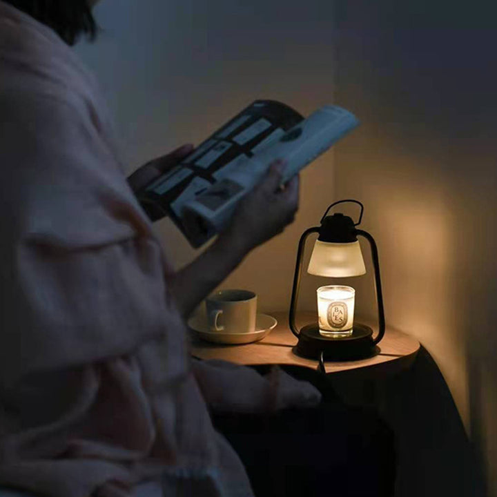 Lampe de table en cire fondue conique en fer Art Déco moderne à 1 lumière pour chambre et salon 