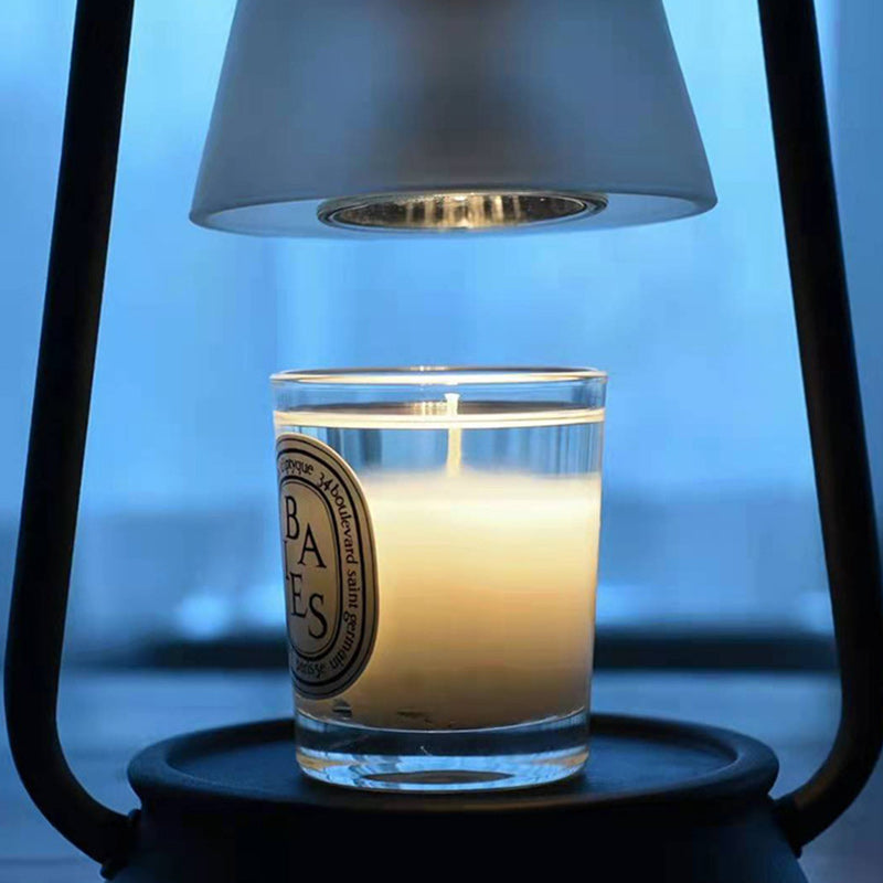 Lampe de table en cire fondue conique en fer Art Déco moderne à 1 lumière pour chambre et salon 