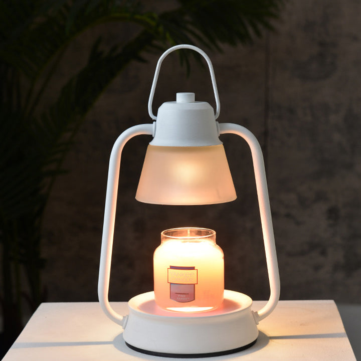 Lampe de table en cire fondue conique en fer Art Déco moderne à 1 lumière pour chambre et salon 