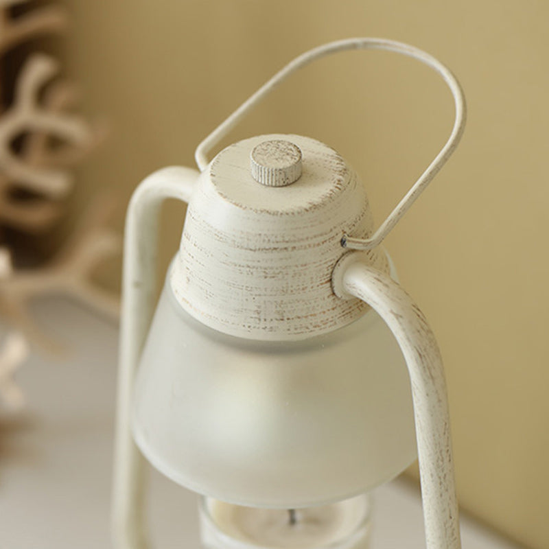 Lampe de table en cire fondue conique en fer Art Déco moderne à 1 lumière pour chambre et salon 