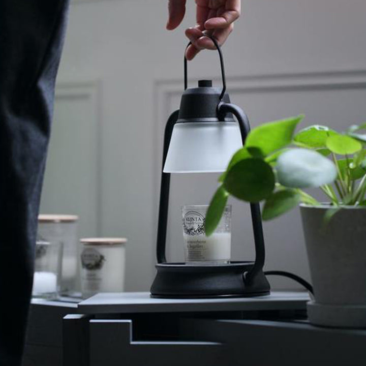 Lampe de table en cire fondue conique en fer Art Déco moderne à 1 lumière pour chambre et salon 