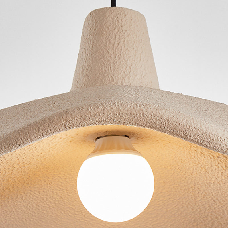 Traditional Japanese Polystyrene Floral 1-Light Pendant Light For Dining Room, Bedroom &amp; Living Room