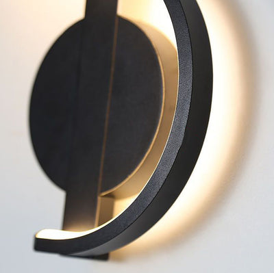 Contemporary Creative Iron And Silicone Musical Curve LED Wall Sconce Lamp For Bedroom And Living Room