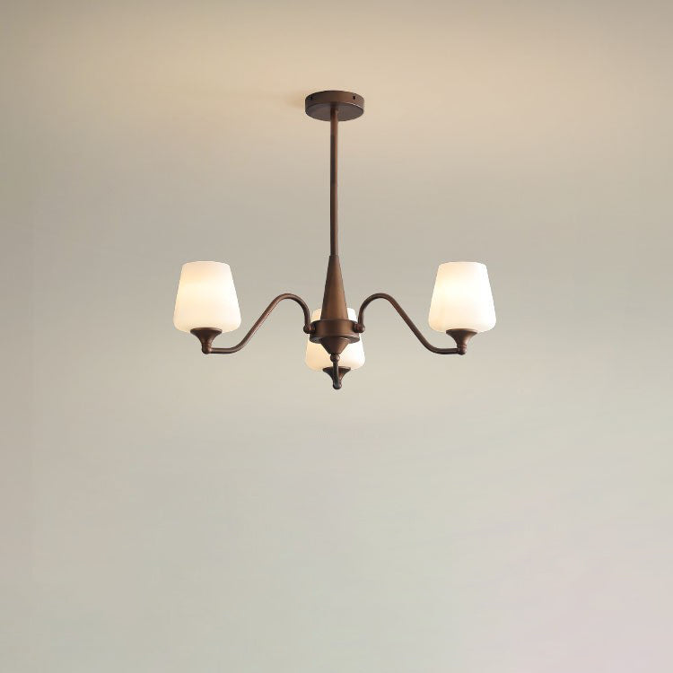 Traditioneller französischer Eisen- &amp; Glaszweig Rund 3/6/8/10-Licht Kronleuchter für Wohnzimmer, Schlafzimmer 