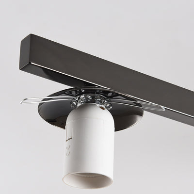 Moderne minimalistische Eisen- & Glas-Ovalzweig 3/5-Licht Semi-Flush Mount Deckenleuchte für Schlafzimmer & Wohnzimmer 