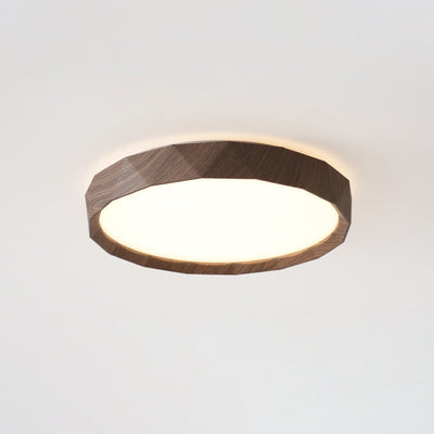Traditional Japanese Iron Acrylic Round Dome LED Flush Mount Ceiling Light For Bedroom And Living Room