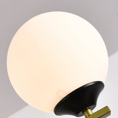 Contemporary Nordic Iron Glass Round 6/8/10/12-Light Chandelier For Bedroom Living Room