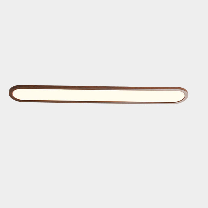 Lustre encastré LED ovale long en fer et acrylique vintage traditionnel pour couloir, chambre et salon 
