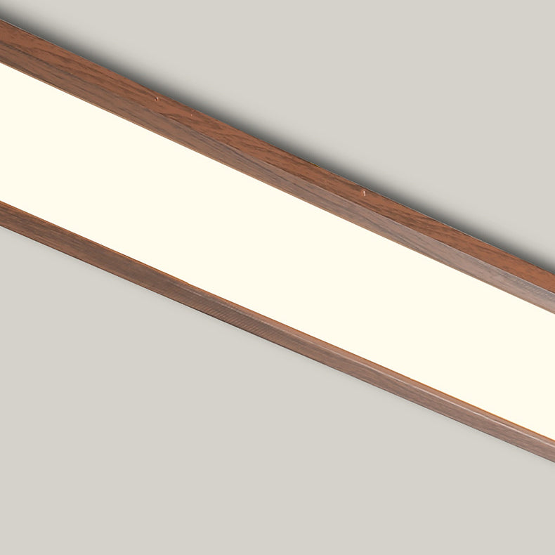 Lustre encastré LED ovale long en fer et acrylique vintage traditionnel pour couloir, chambre et salon 