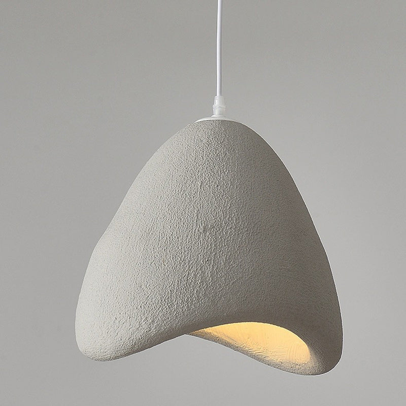 Contemporary Creative Polystyrene Cone Pendant Light 1-Light For Dining Room, Bedroom & Living Room
