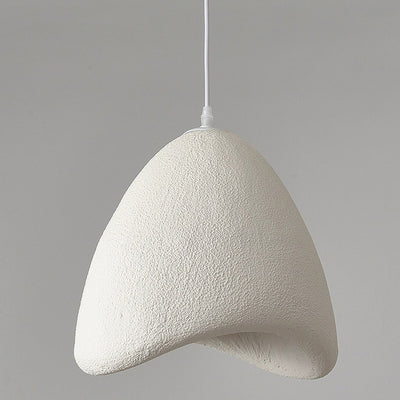 Contemporary Creative Polystyrene Cone Pendant Light 1-Light For Dining Room, Bedroom & Living Room