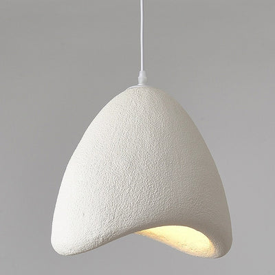 Contemporary Creative Polystyrene Cone Pendant Light 1-Light For Dining Room, Bedroom & Living Room