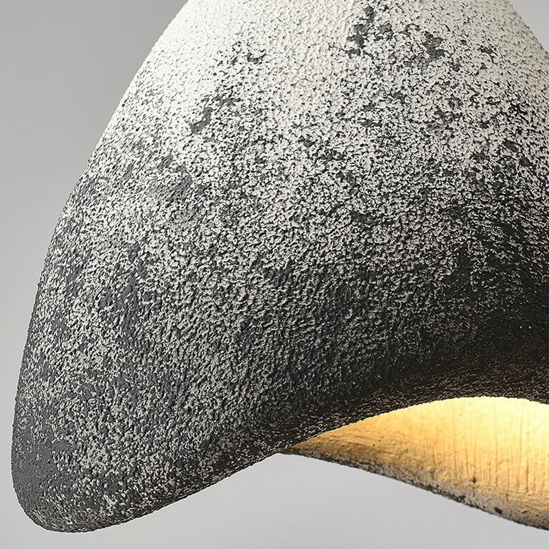 Contemporary Creative Polystyrene Cone Pendant Light 1-Light For Dining Room, Bedroom & Living Room