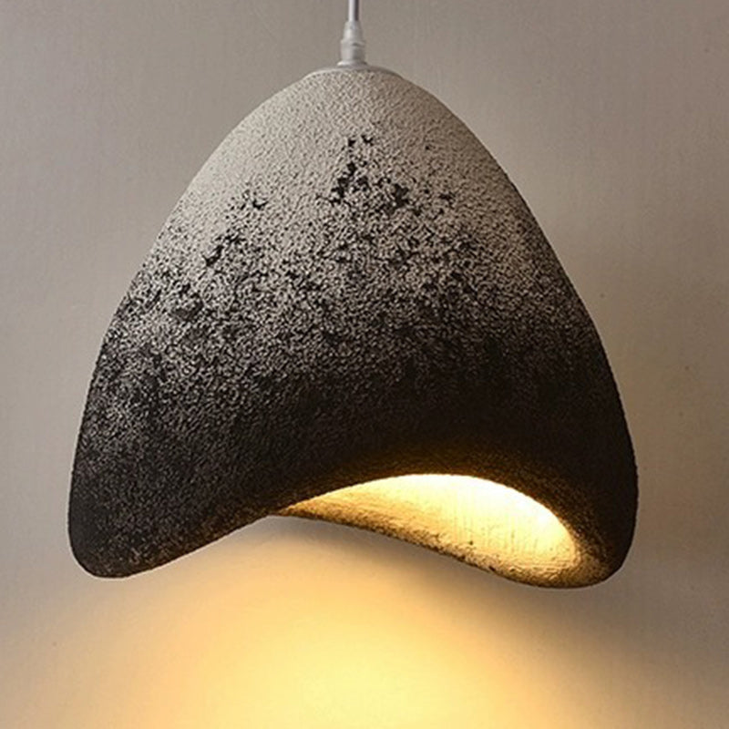 Contemporary Creative Polystyrene Cone Pendant Light 1-Light For Dining Room, Bedroom & Living Room