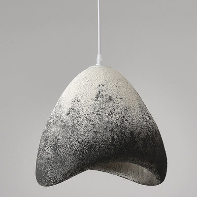 Contemporary Creative Polystyrene Cone Pendant Light 1-Light For Dining Room, Bedroom & Living Room