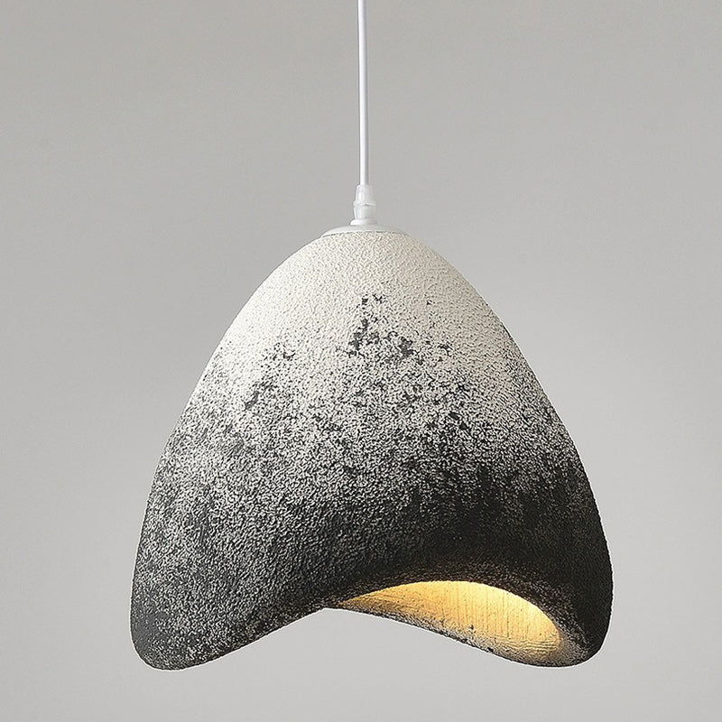 Contemporary Creative Polystyrene Cone Pendant Light 1-Light For Dining Room, Bedroom & Living Room
