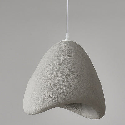 Contemporary Creative Polystyrene Cone Pendant Light 1-Light For Dining Room, Bedroom & Living Room