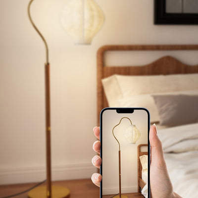 Lampe de sol traditionnelle française en métal et tissu ovale à 1 lumière pour salon et chambre 