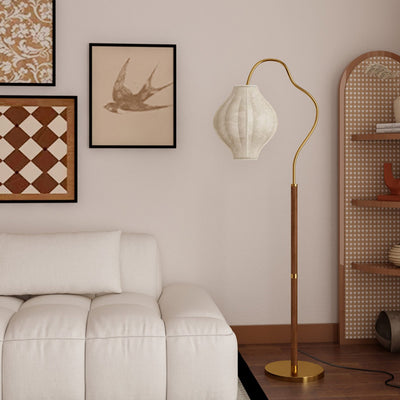 Lampe de sol traditionnelle française en métal et tissu ovale à 1 lumière pour salon et chambre 