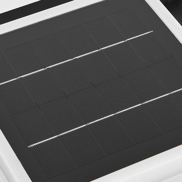 Modern Minimalist Metal, Rotomolded &amp; Acrylic Square LED Outdoor Light With Solar &amp; Waterproof Design For Garden &amp; Patio