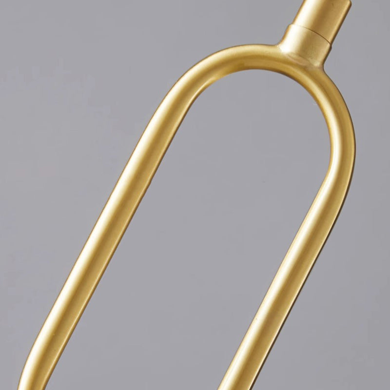 Modern Luxury Brass & Glass Geometric 1-Light Pendant Light For Bedroom And Living Room