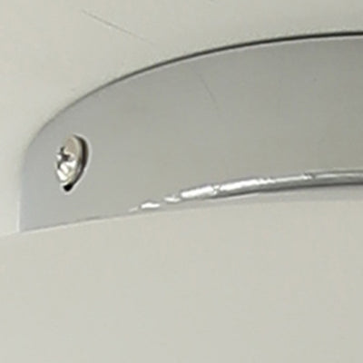 Moderne Mid-Century Eisen & Glas Oval LED Semi-Flush Mount Deckenleuchte für Schlafzimmer, Flur und Wohnzimmer 