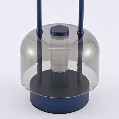 Lampe de table LED ronde en métal et acrylique USB nordique contemporaine avec gradation tactile pour chambre et salon 