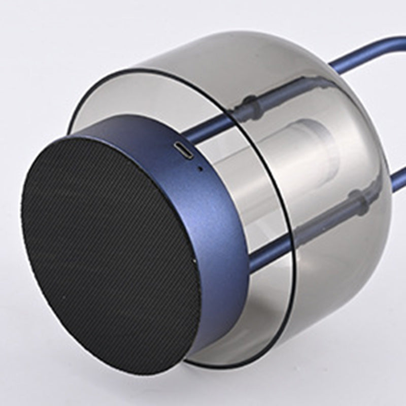 Lampe de table LED ronde en métal et acrylique USB nordique contemporaine avec gradation tactile pour chambre et salon 