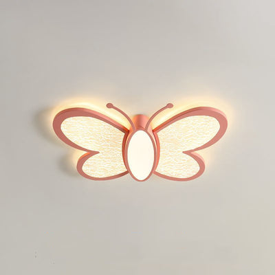 Plafonnier LED Papillon en Fer & Acrylique Créatif Contemporain pour Chambre & Chambre d'Enfants 