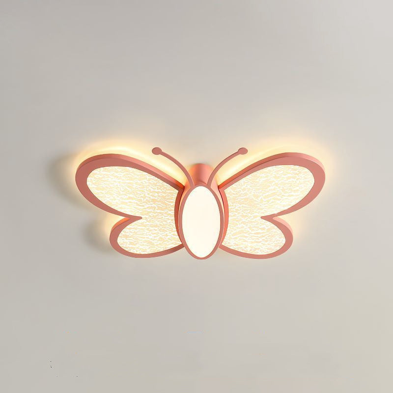 Plafonnier LED Papillon en Fer & Acrylique Créatif Contemporain pour Chambre & Chambre d&